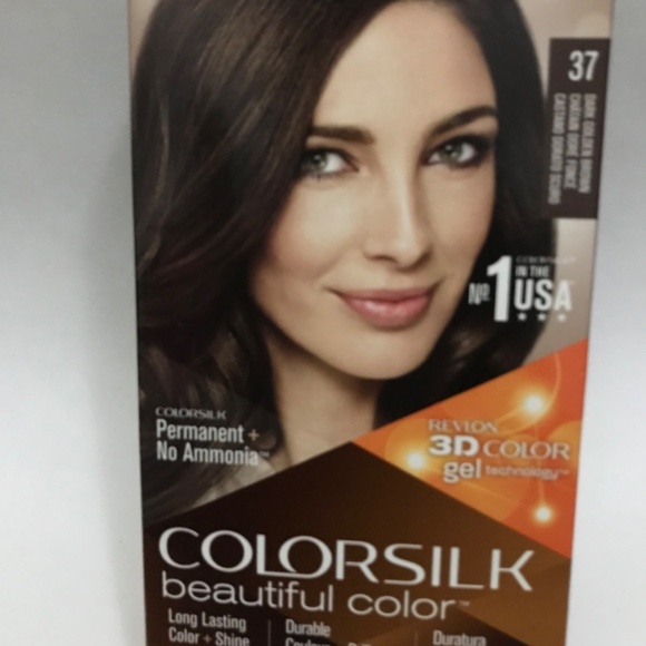 Revlon ColorSilk 3D Dark Golden Brown Color #37 - Picture 5 of 9